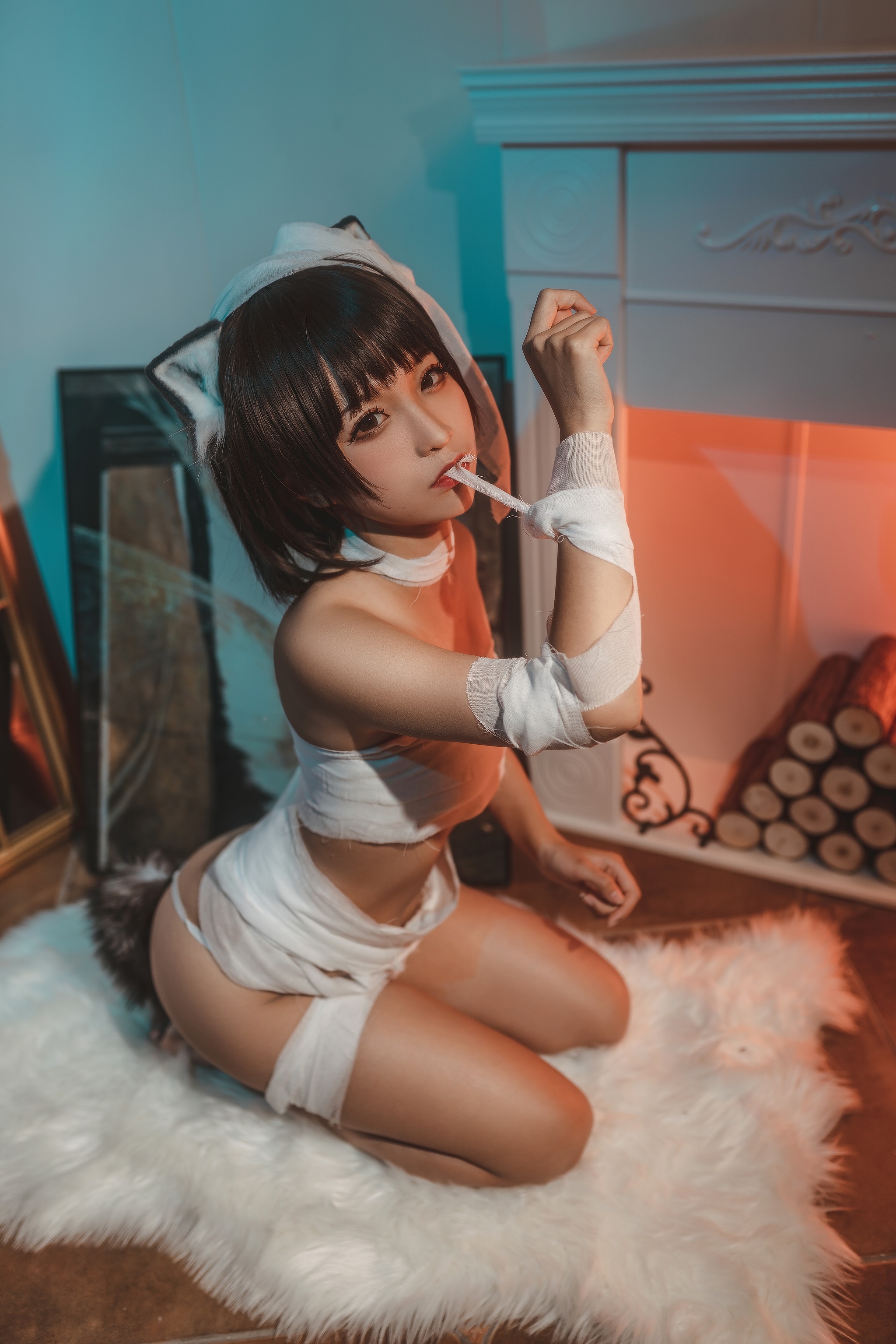 图片[1]-蠢沫沫 – NO.077 绷带猫 [40P]-XikXak